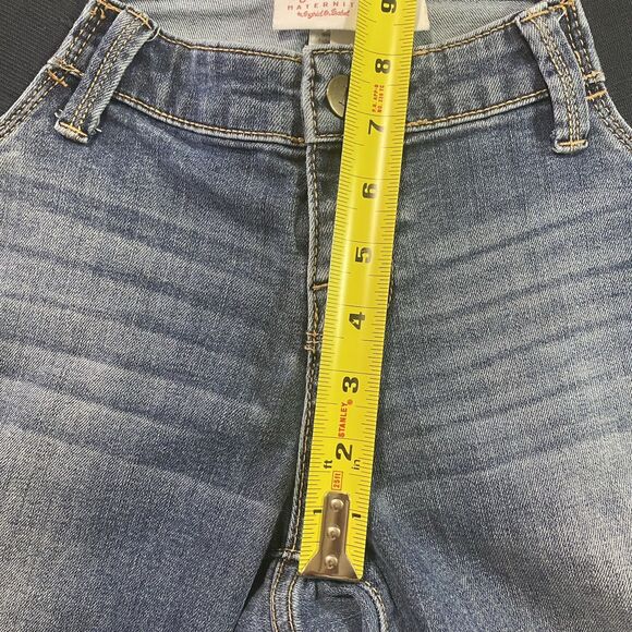 ISABEL MATERNITY Jeans Low Rise Bootcut Under Belly Stretch Denim Womens 6 Blue - Picture 8 of 9